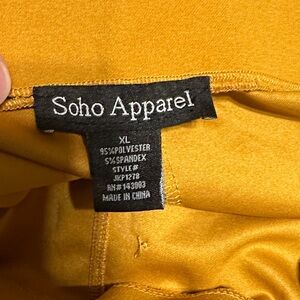 Soho Apparel | Pants & Jumpsuits | Soho Apparel Golden Trousers | Poshmark